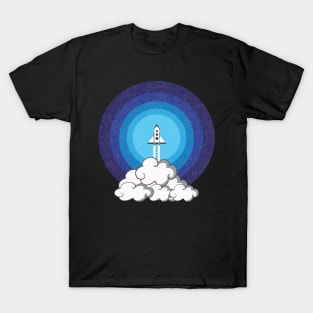 Rocket ship take off T-Shirt